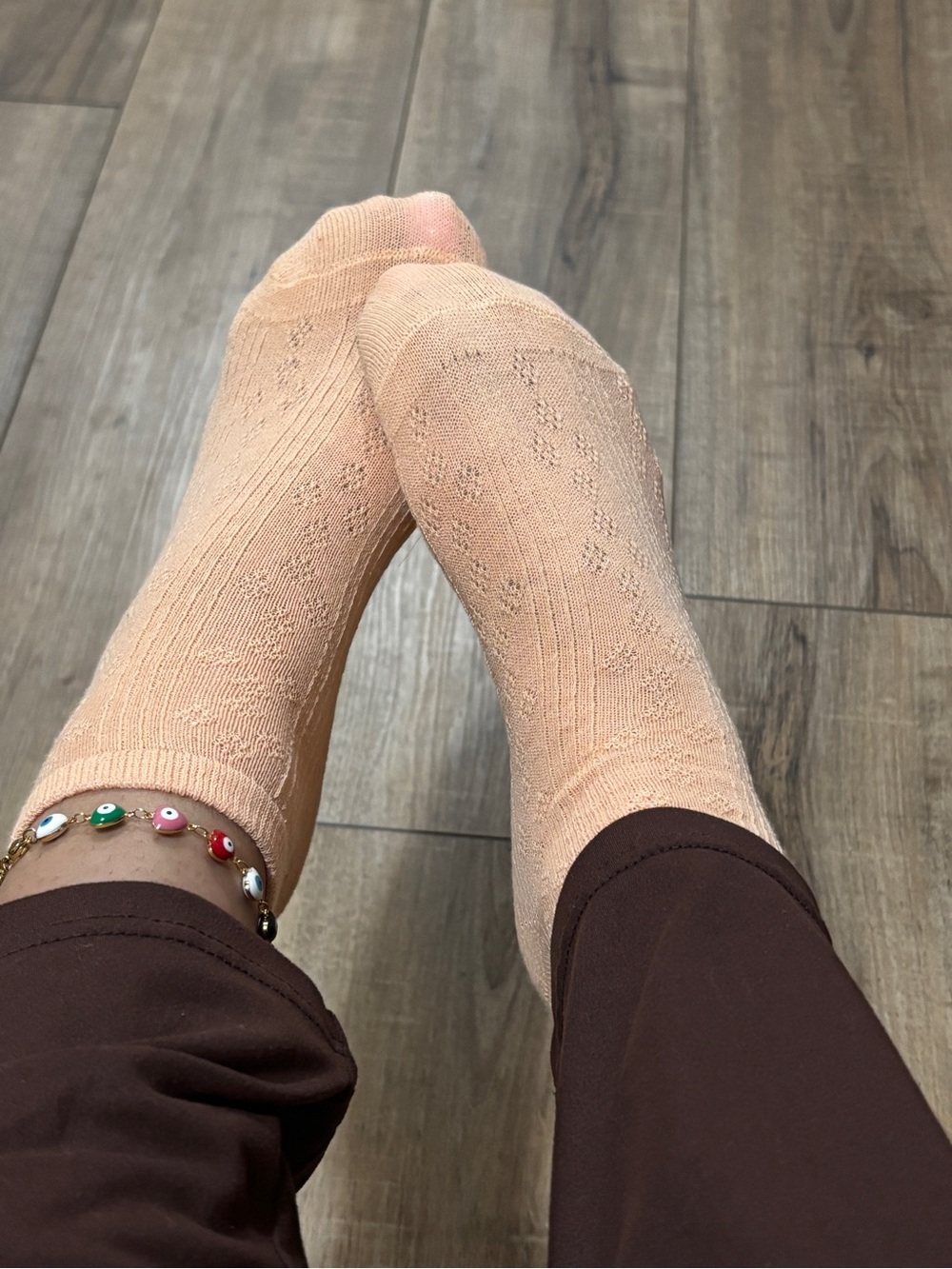 Peach Ankle Socks